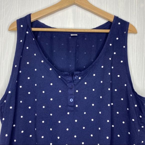 Old Navy Navy Blue Tank top with tie front Size XXL - Picture 4 of 8